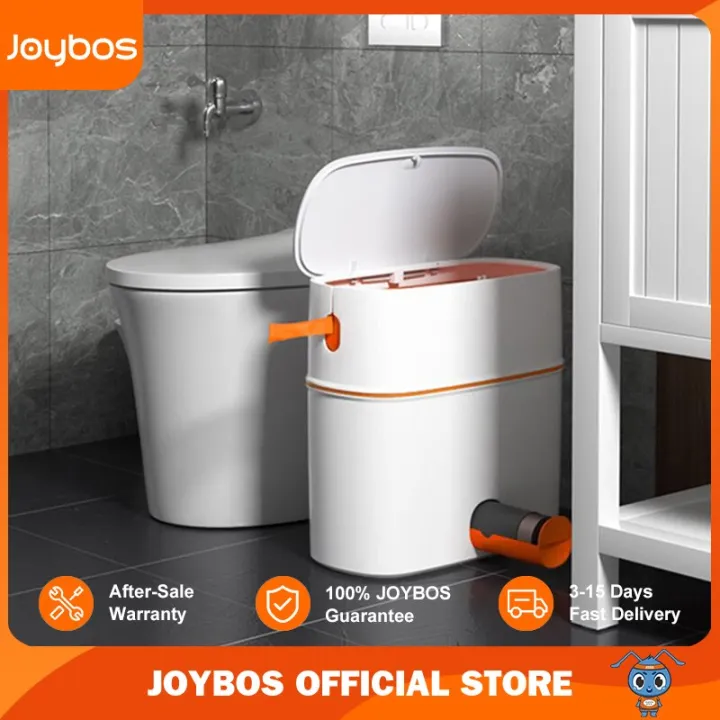 Joybos Waterproof Garbage Bucket Trash Can With Lid Portable Automatic