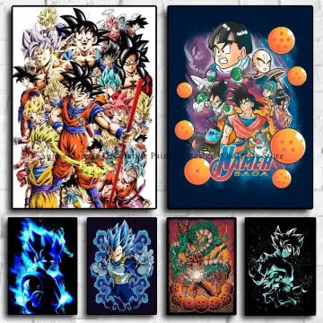 Dragon Ball Z Anime Poster, Anime Poster for Gaming Room ,Dragon Ball Self  Adhesive Anime Poster, Animation Poster, Laminated Anime Poster[24X36] 3D  Poster - Animation & Cartoons posters in India - Buy