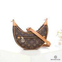 NEW LOUIS VUITTON LOOP PM BROWN MONOGRAM EBENE CANVAS GHW MICROCHIP