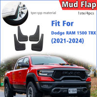 ด้านหน้าด้านหลัง4Pcs สำหรับ Dodge RAM 1500 TRX 2021 2022 2023 2024 Mudflaps Mudguard Fender Mud Flap Guards Splash รถอุปกรณ์เสริม