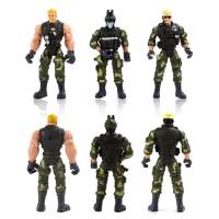 6 Styles 10cm High Plastic Toy Soldiers
