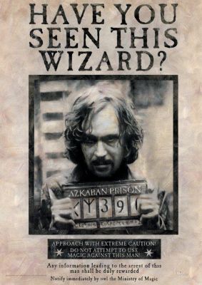 แฮร์รี่พอตเตอร์ MIGHTYPRINT Sirius Black ต้องการตัวช่วยสร้างแก้วช็อตคุก Azkaban-คงทน ”X ศิลปะบนผนัง-ไม่ใช่ของสะสมทำจากกระดาษได้รับอนุญาตอย่างเป็นทางการ