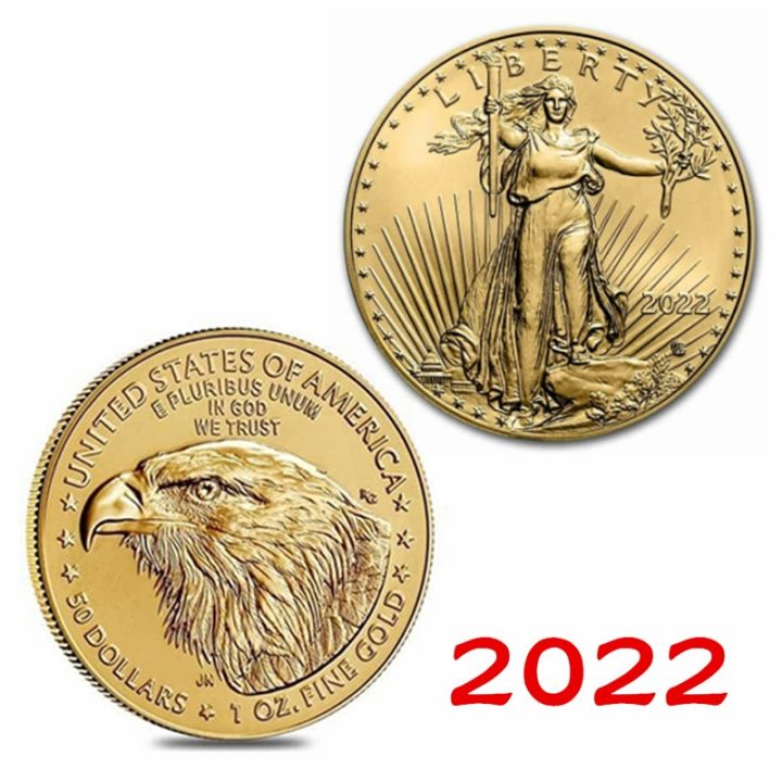 2022-collectible-coins-united-states-statue-of-liberty-challenge-coin-usa-bald-eagle-commemorative-collection-souvenir-gift