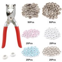 200pcs Snap Buttons Pliers Tool Snap Fasteners Kit Colorful Leather Rivets Buttons Metal Press Studs Button for Sewing Clothing Haberdashery