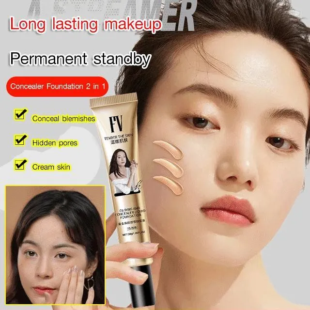 Usmartt 【Buy 1 Free 1】 Gilding and Concealer Liquid Foundation Lazada PH