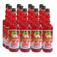 [พร้อมส่ง!!!] ติ่งฟง น้ำสควอช สตรอว์เบอรี่ 760 มล. x 12 ขวดDing Fong Strawberry Squash 760 ml x 12 Bottles