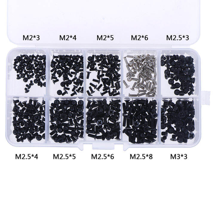 rayua-500ชิ้นชุดสกรูคอมพิวเตอร์แล็ปท็อปสกรูแบบสากล-m3-m2-3-m2