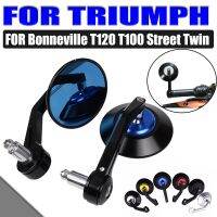 For Triumph Bonneville T100 T120 Bobber Speed Twin 1200 Motorcycle Retro Rear View Mirror Side Mirror Handlebar Bar End Rearview Mirrors