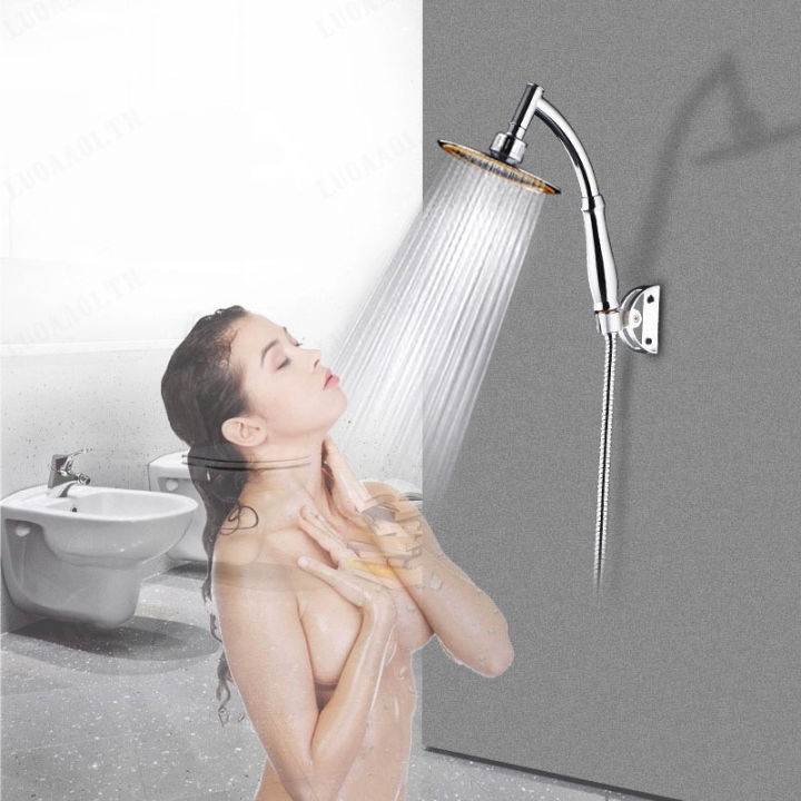 luoaa01-หัวฝักบัวก้านแข็งแบบฝักบัวด้านบน-6-นิ้ว-ให้คุณเพลิดเพลินกับการอาบน้ำที่แสนสบายได้อย่างง่ายดาย