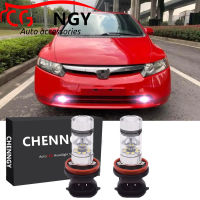 สำหรับ HOND CIVIC SNA FD 2006 2007 2008 2009 2010- 6000พันสีขาว9-32โวลต์โปรเจคเตอร์ LED ด้านหน้าไฟตัดหมอกหลอดไฟชุด (1คู่)