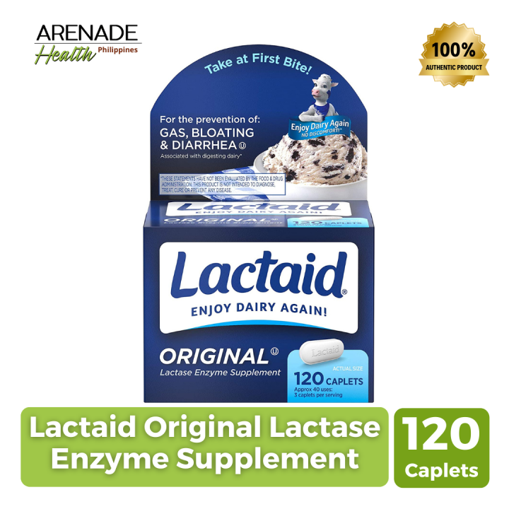 Lactaid Original Lactase Enzyme Supplement 120 Caplets Lazada PH