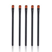 Happy Makeup 5Pcs Black Eyebrow Inclined Flat Angled Brush Eyeliner Eyeshadow Eye Brow Makeup Tool Professional Women Cosmetic