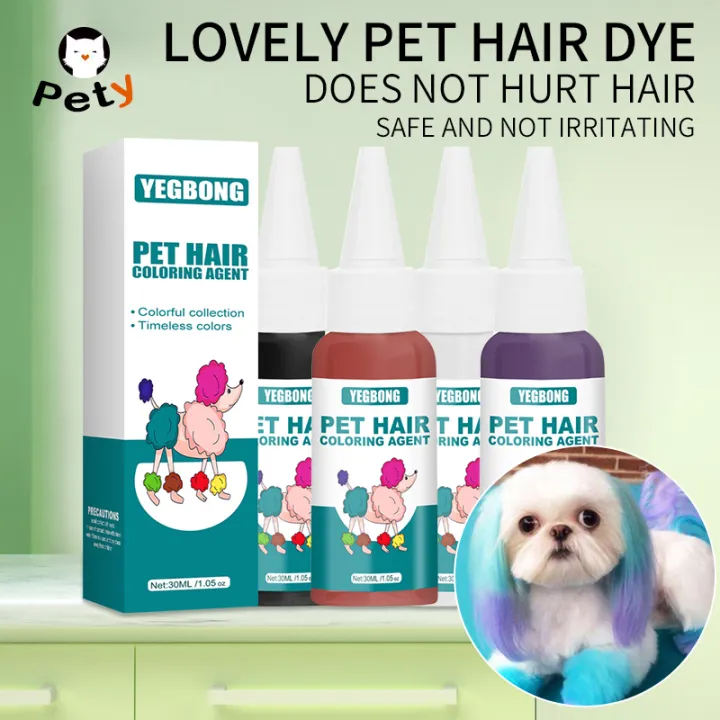 Pet hair dye cat and dog hair dye mild and non-irritating to the skin ...