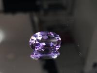 พลอยอเมทิสต์ (Amethyst) รูปทรงไข่ น้ำหนัก 4.52 ct. ขนาด  9x13x6 mm.  พลอยแท้ ราคาดี