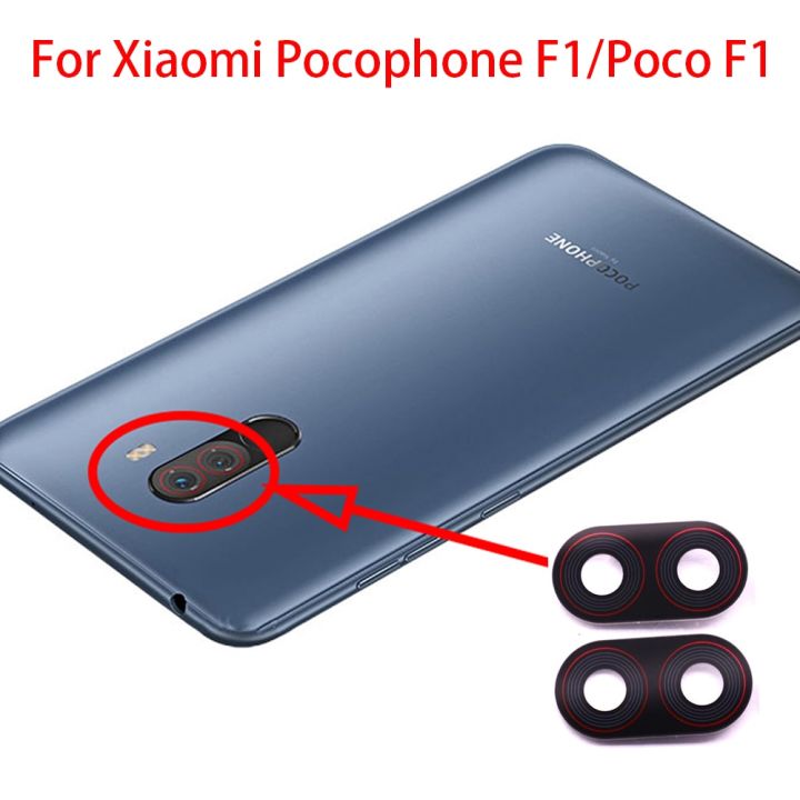 2ชิ้นสำหรับ-xiaomi-pocophone-f1เลนส์กระจกกล้องถ่ายรูปกล้องด้านหลังเลนส์กระจกกล้องถ่ายรูปอะไหล่ซ่อมใช้แทนกาวสำหรับ-f1-poco