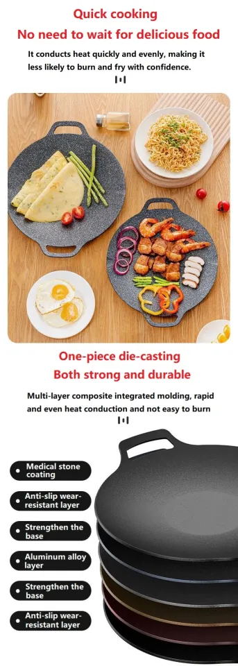 ✾◙Samgyupsal grill pan 41CM Korean grill non stick induction cooker  cassette furnace universal