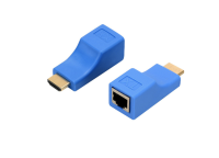 2pcs 1080P HDMI Extender to RJ45 Over Cat 5e/6 Network LAN Ethernet Adapter