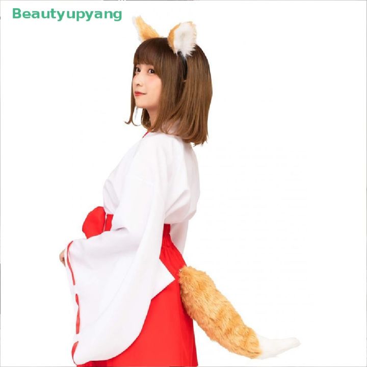 beautyupyang-หน้ากากคอสเพลย์-รูปหางสุนัขจิ้งจอก-หมาป่า-หูแมว-สไตล์โลลิต้า