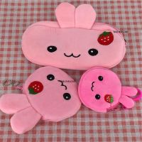 ✵❂ Lovely 3Designs New Strawberry Fruit Rabbit Plush Coin BAG Purse Key chain Pocket Coin Wallet BAG