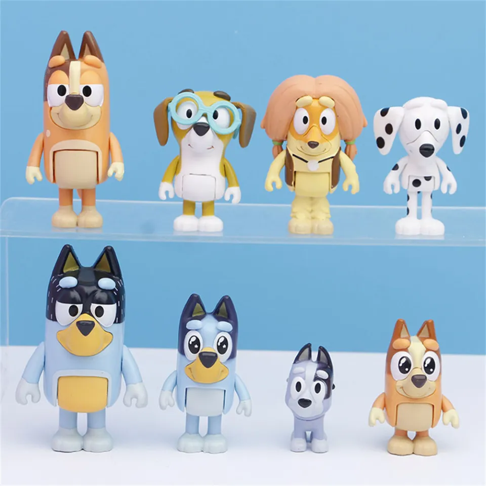 28cm Cartoon Anime Bluey Doggy Pupets Plush Toys Action Figures Soft Plush  Stuffed Dolls Kids Birthday Christmas Gifts _ - AliExpress Mobile