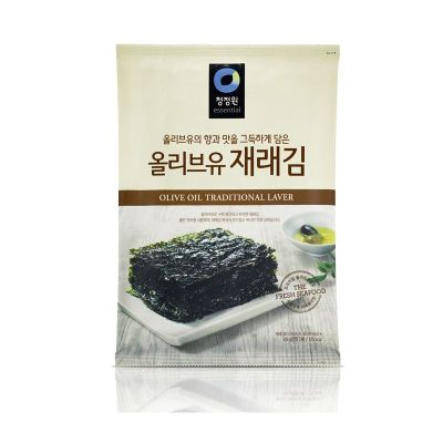 สินค้ามาใหม่! ชองจองวอน สาหร่ายเกาหลีปรุงรส 5 แผ่น Chung Jung One Olive Oil Traditional Laver 5 Sheets ล็อตใหม่มาล่าสุด สินค้าสด มีเก็บเงินปลายทาง