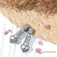 DONGLIONG 6ขลุ่ย Countersink ดอกสว่านตัดเครื่องมืองานไม้จับหกเหลี่ยม