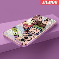 JIUMOO เคสสำหรับ Vivo V23e 5G เคส Y75 V23E ลายการ์ตูนทอยสตอรี่แฟชั่นบางนุ่มหรูหราเคสโทรศัพท์กันกระแทกคลุมทั้งหมดเคสป้องกันเลนส์กล้อง