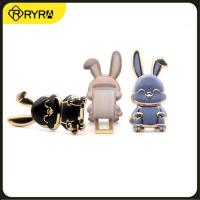 RYRA New Cartoon Rabbit Ring Bracket Three-dimensional Folding Lazy Ring Buckle Adhesive Pull Rod Support Frame Ring Grip