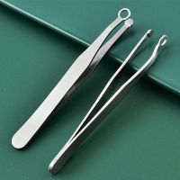 ♟♤ Round Steel Nose Hair Trimmer Tweezers Clippers High Precision Fine Hairs Puller Beard Hair Removal Eye Brow Clips Makeup Tool