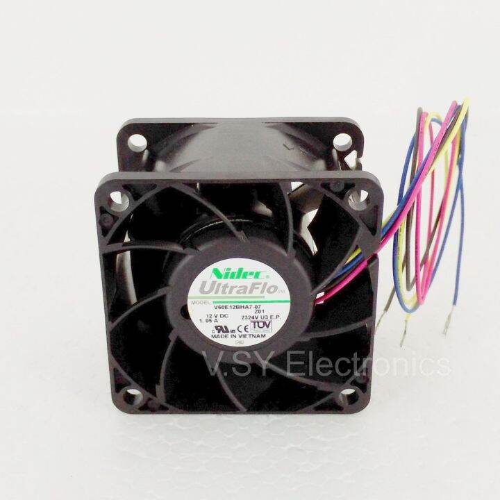 Nidec UltraFlo High Speed 60mm x 60mm x 38mm 12v 1.05a 12.6w DC Blower ...