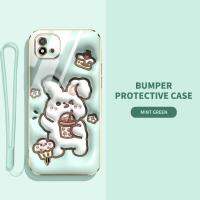 เคสโทรศัพท์สำหรับ C20A Realme OPPO C11 Realme 2021 Narzo 50i กระต่ายน่ารักการ์ตูน Pacha สุนัขลวดลายฝาครอบด้านหลังกันกระแทกป้องกันรอยขีดข่วนป้องกันการหล่นสายคล้องคอส่ง