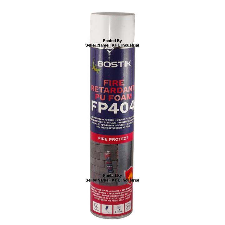 Expanding Foam Fire Retardant Polyurethane PU Spray Bostik 750 mL