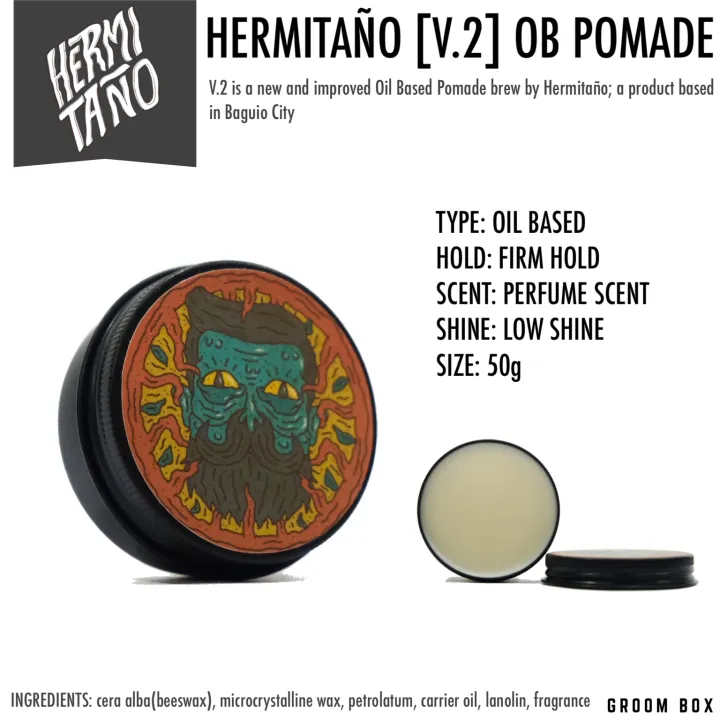 Hermitaño [v.2] Oil Based Pomade | Lazada PH
