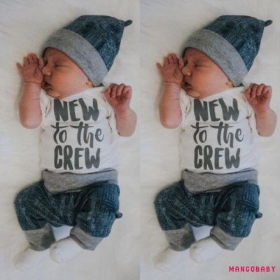 ☞MG-Newborn Kid Baby Boy Girl 3pcs Clothes Jumpsuit Romper Long Pants Hat
