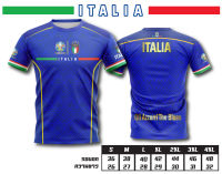 เสื้อบอลพิมพ์ลาย ลาย ทีมชาติ อิตาลี สีน้ำเงิน italia