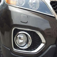 สำหรับ Kia Sorento 2010 2011 2012 ABS โครเมี่ยมด้านหน้าด้านหลังไฟตัดหมอก Foglight โคมไฟครอบตัดกันชนป้องกันตกแต่งรถจัดแต่งทรงผม