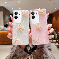 เคสโทรศัพท์ Vivo V29 5G 2023ใหม่พร้อมรูปผีเสื้อ3Dคริสตัลหรูหราตกแต่งเยลลี่ใสแข็งเคส Vivo V29 5G เคสโทรศัพท์ฝาครอบสวยงาม