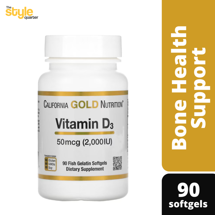 California Gold Nutrition, Vitamin D3, 50 mcg (2,000 IU), 90 Fish