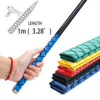 ZHONGMEET 1M DIY Sleeve Insulated Protect Polyolefin Waterproof Racket Handle Grip Fishing Rod Grip Belt Handle Insulation Heat Shrink Wrap Tubing Bad