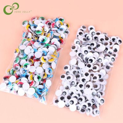 100pcs/200pcs Self-adhesive Googly Wiggle Eyes for DIY Scrapbooking Crafts Projects DIY Dolls Accessories Eyes Handmade Toys GYH