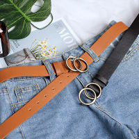 3.5cm Width Luxury Fashion Designer Leather Waist Belt Ceinture Femme Women Men Double G Ring Belts Dress GG Belts Para Mujer