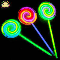 SS【ready stock】 Flashing Lollipop Stick Led Fairy Wand Glow Party Supplies Glowing Toys Educational Toys Xmas Decoration Perfect Creative Gift