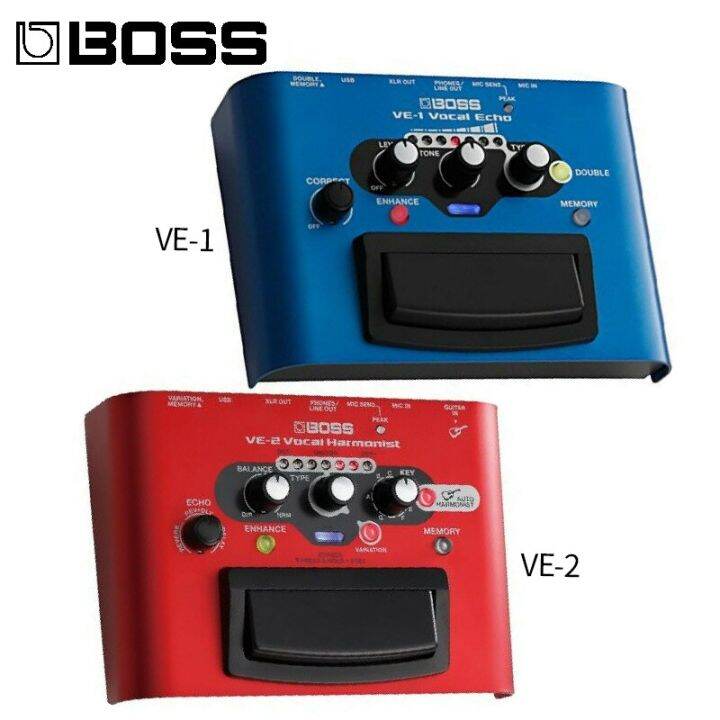 BOSS VE1/VE2 Vocal Echo Harmonist Effects Processor Stompbox Guitar