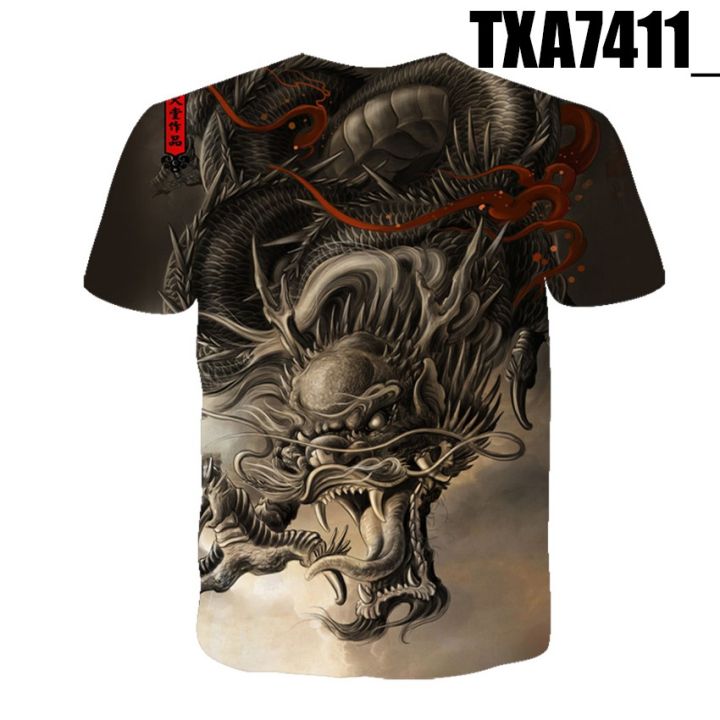 new-short-sleeve-dragon-pattern-3d-printed-summer-mens-leisure-sports-short-sleeve-t-shirts