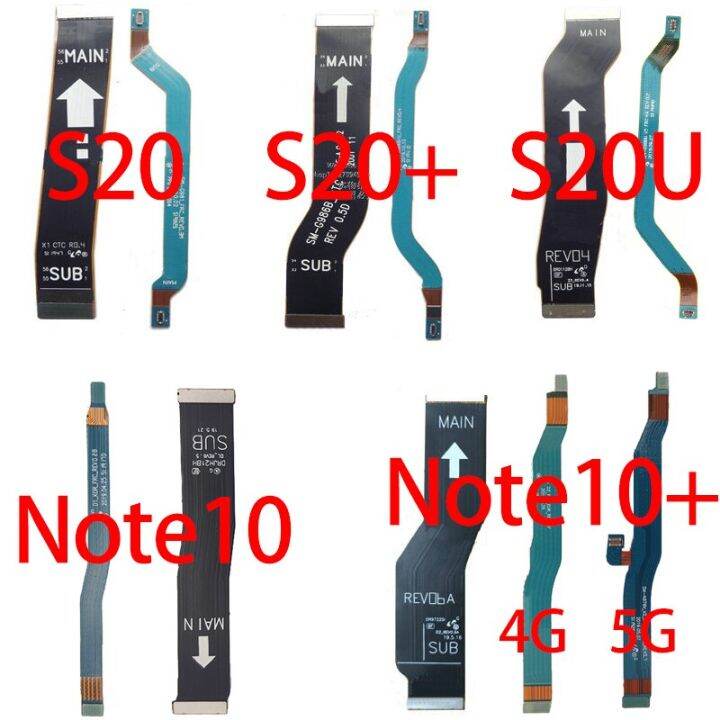 สำหรับ-samsung-galaxy-s20อัลตร้า-s20โน้ต10บวก-g980-g985-g988-n975-n976เมนบอร์ดคอนเนคเตอร์สายเคเบิลงอได้เสาอากาศมาเธอร์บอร์ด