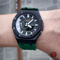 G-Shock Casioak Dark Green Rubber Gen3 GA-2100HC-4A แต่งจากตัวเรือนแท้ ประกันศูนย์ 1 ปี