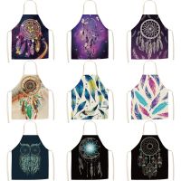 Dream Catcher Feather Pattern Apron Garden Apron Dress Aprons for Women Cooking Apron for Men Delantales De Cocina Para Mujer