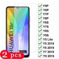 【hot】2/1Pcs กระจกนิรภัยสำหรับ Huawei Y9s Y9A Y8s Y8p Y9 Y7 Prime 2019 Y6 Pro Y6p Y6s Y5 2018หน้าจอป้องกันฟิล์ม