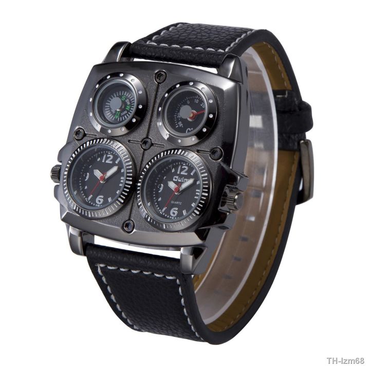 นาฬิกา-oulm-big-dial-fashion-leisure-mens-watch-dial-double-time-zone-compass-thermometer-men-quartz-watch