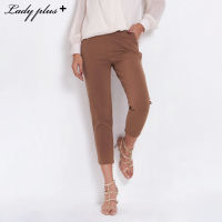 Lady Plus กางเกงทรง Slim | Slim Pants 2007PL กางเกงขายาว กางเกงทำงาน กางเกงทรงสลิม สีน้ำตาล